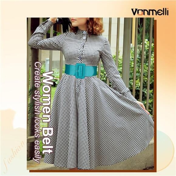 Stretchy Wide Women Belts Elastic Vintage Belts for Women Fashion